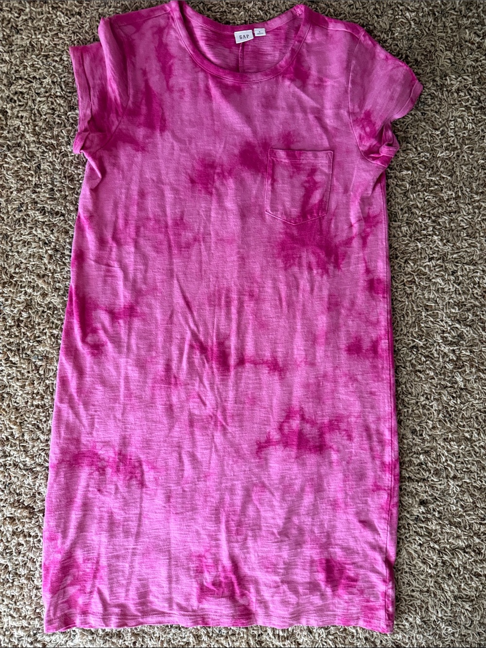 GAP Pink Tie-Dye Dress